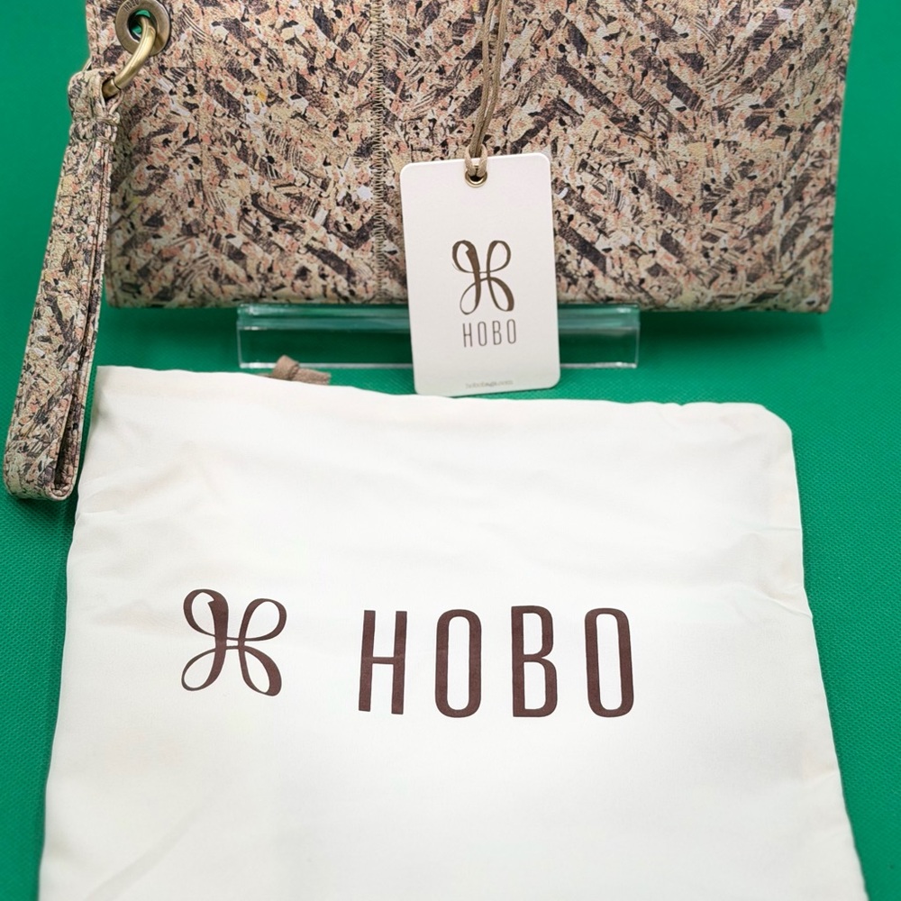 HOBO Multicolor Mosaic Print Wristlet Clutch, New